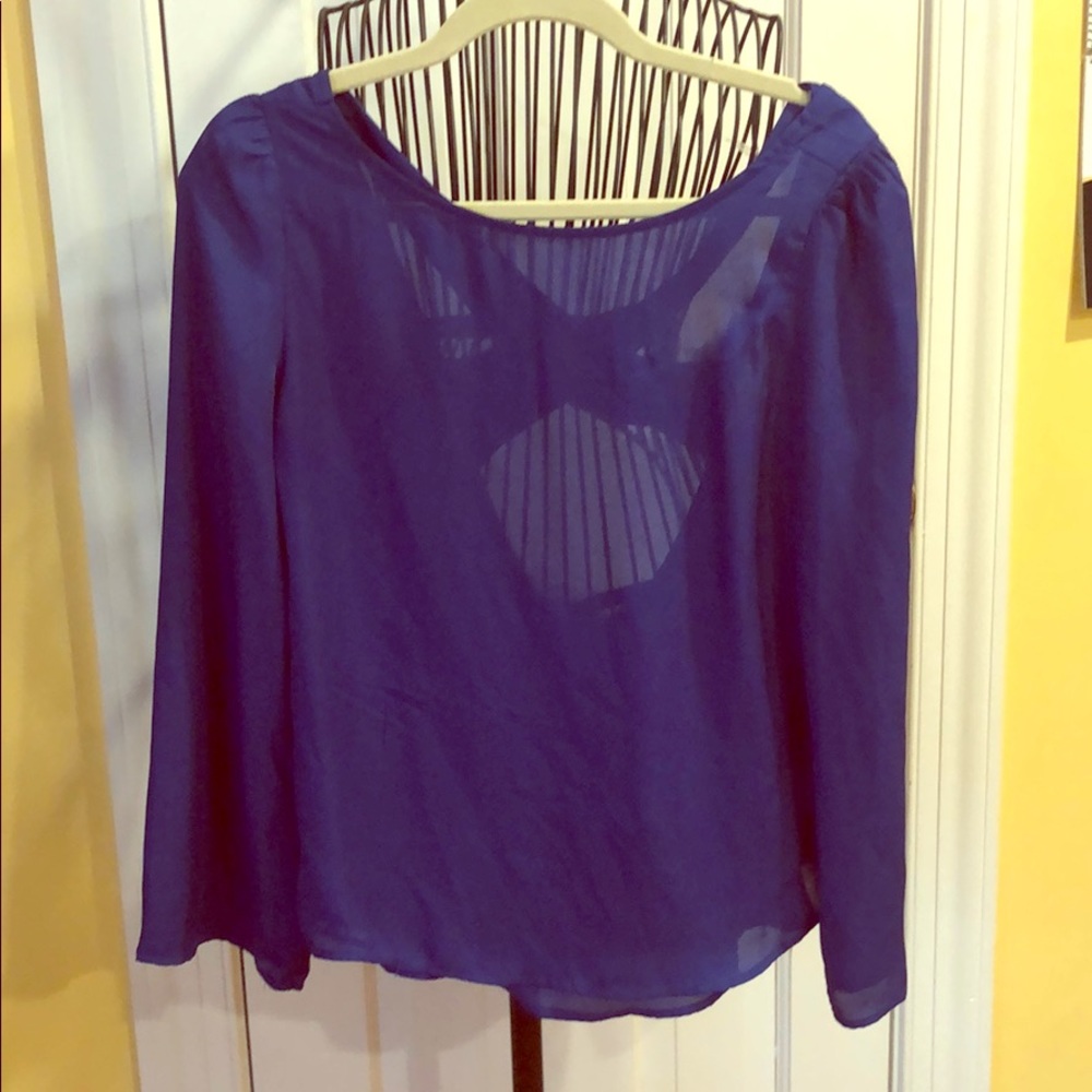 Cobalt Blue blouse from Tobi - size small
